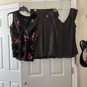 Size 6 unique skirt with two beautiful top options